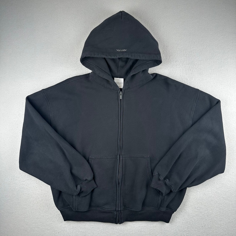 Aritzia Cozy Fleece Mega Zip Hoodie Women S Black Oversized Sweatfleece 123250